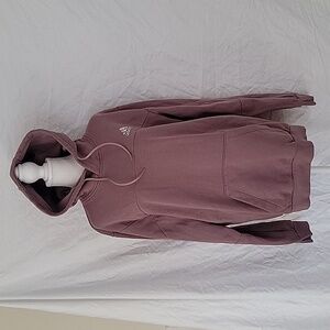 Adidas Size M Light Dusty Mauve / Plum Hoodie, Kangaroo Pocket, Exc. Used Cond